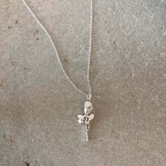 Rose 925 silver pendant - Picture 1 of 2